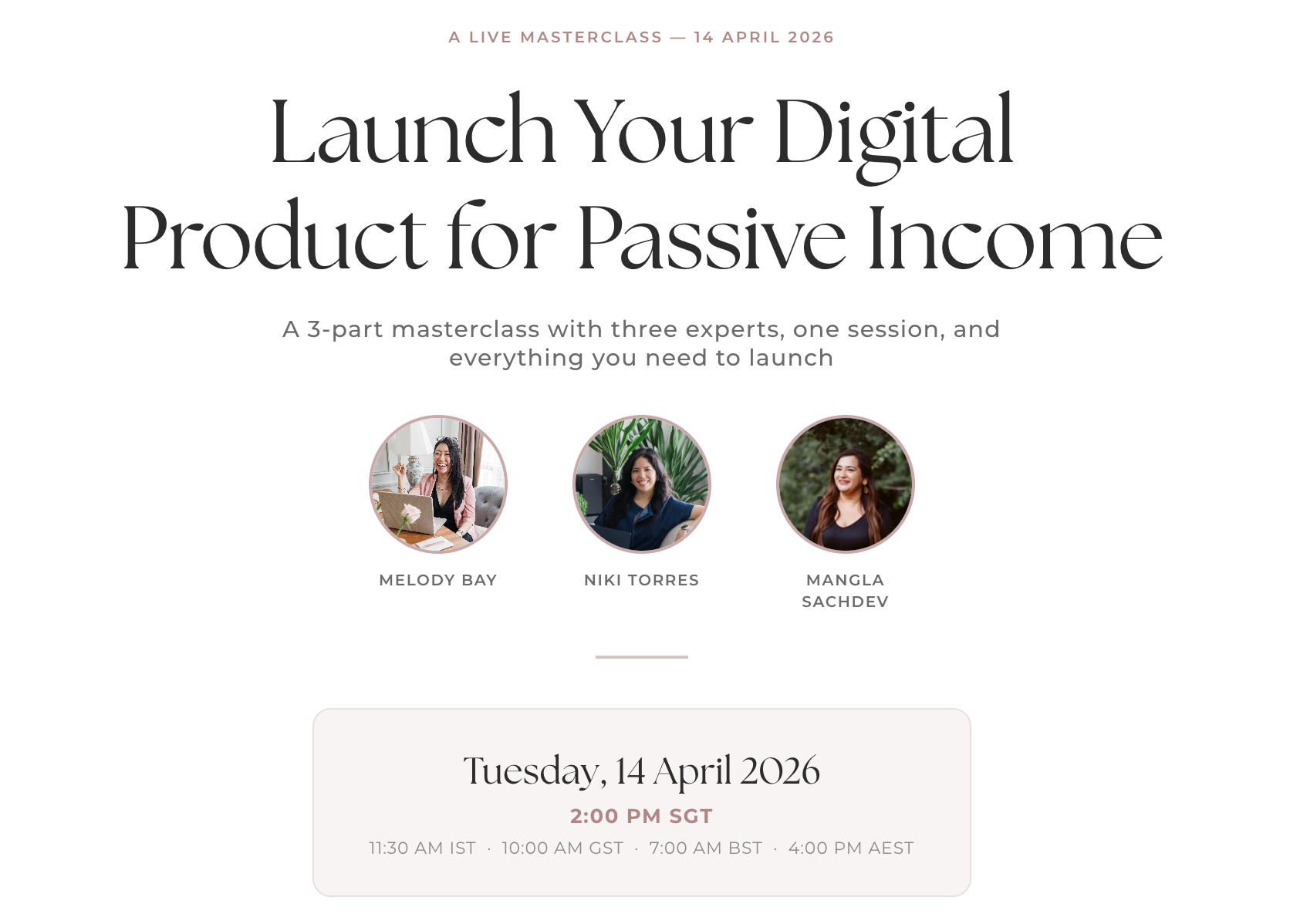 Masterclass: Launch Your Digital Product for Passive Income 