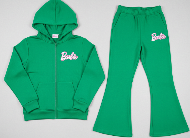 Green sports outfit