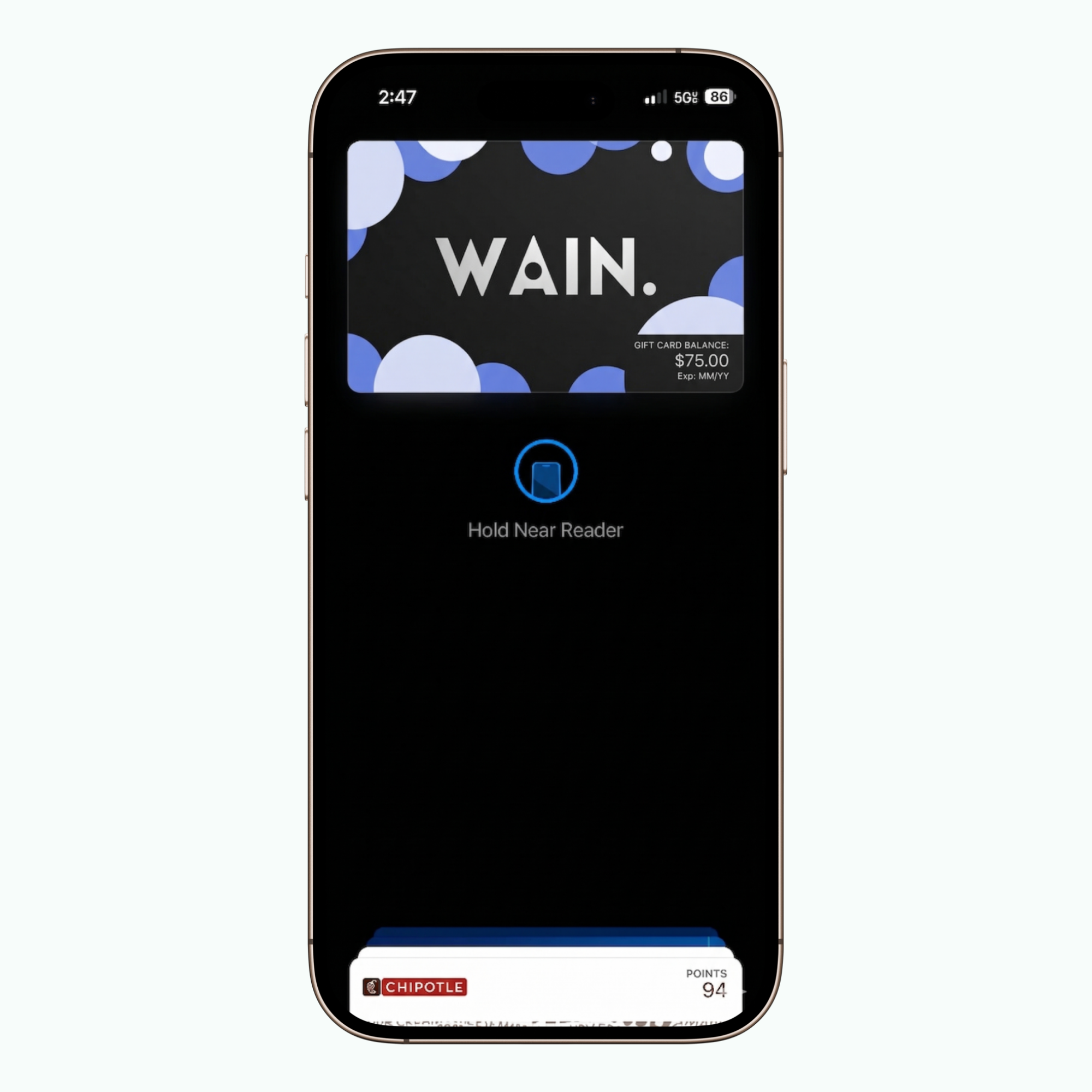 WAIN. Gift Card