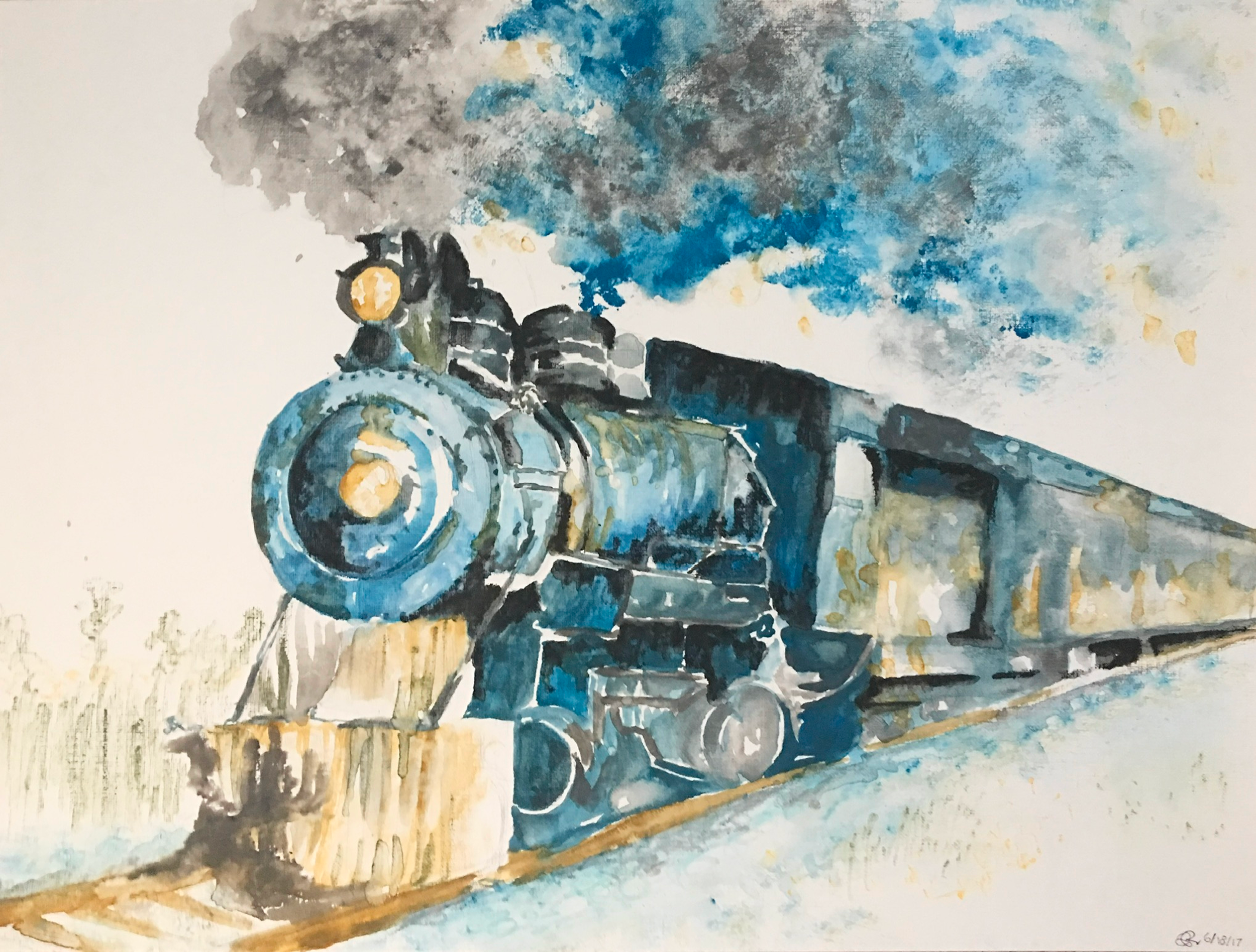 watercolor, watercolor paper, 11×14in