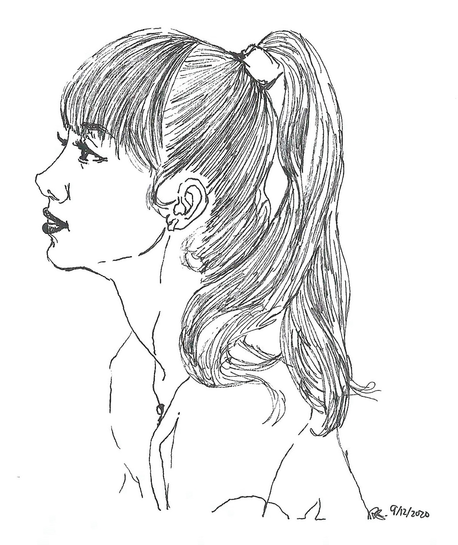 ink, sketch paper, 5.5×8.5in