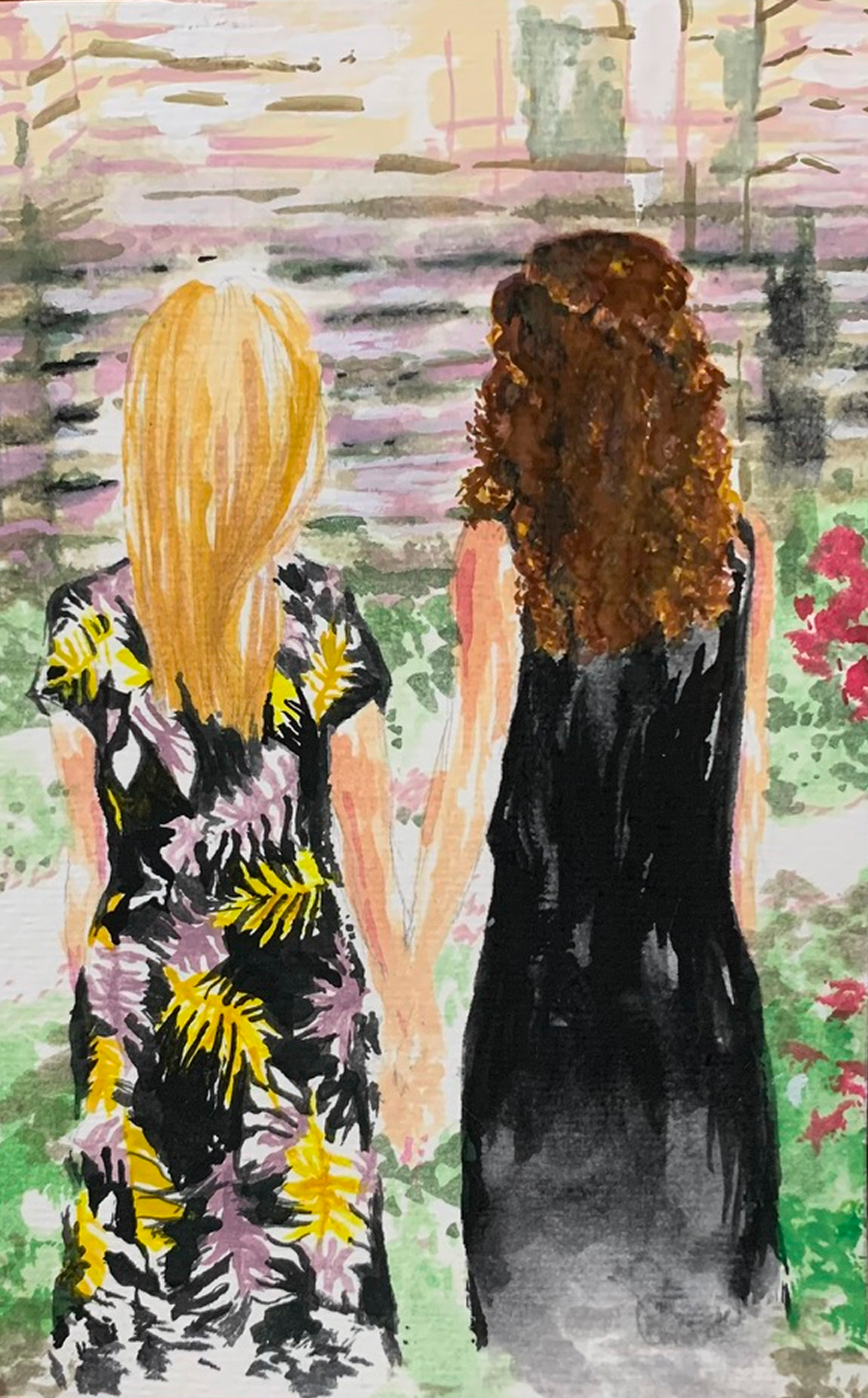 watercolor, watercolor paper, 5×7in