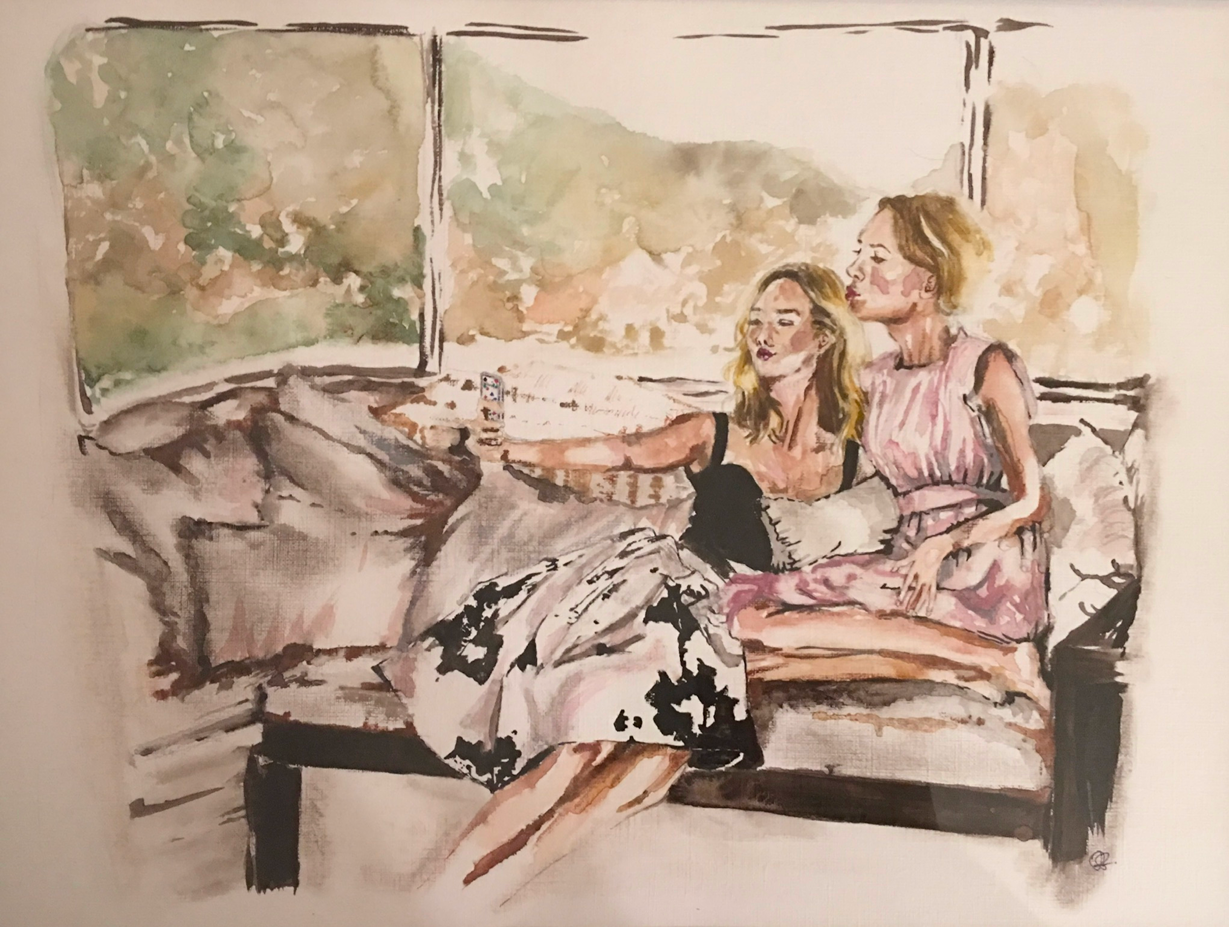 watercolor, watercolor paper, 9×12in