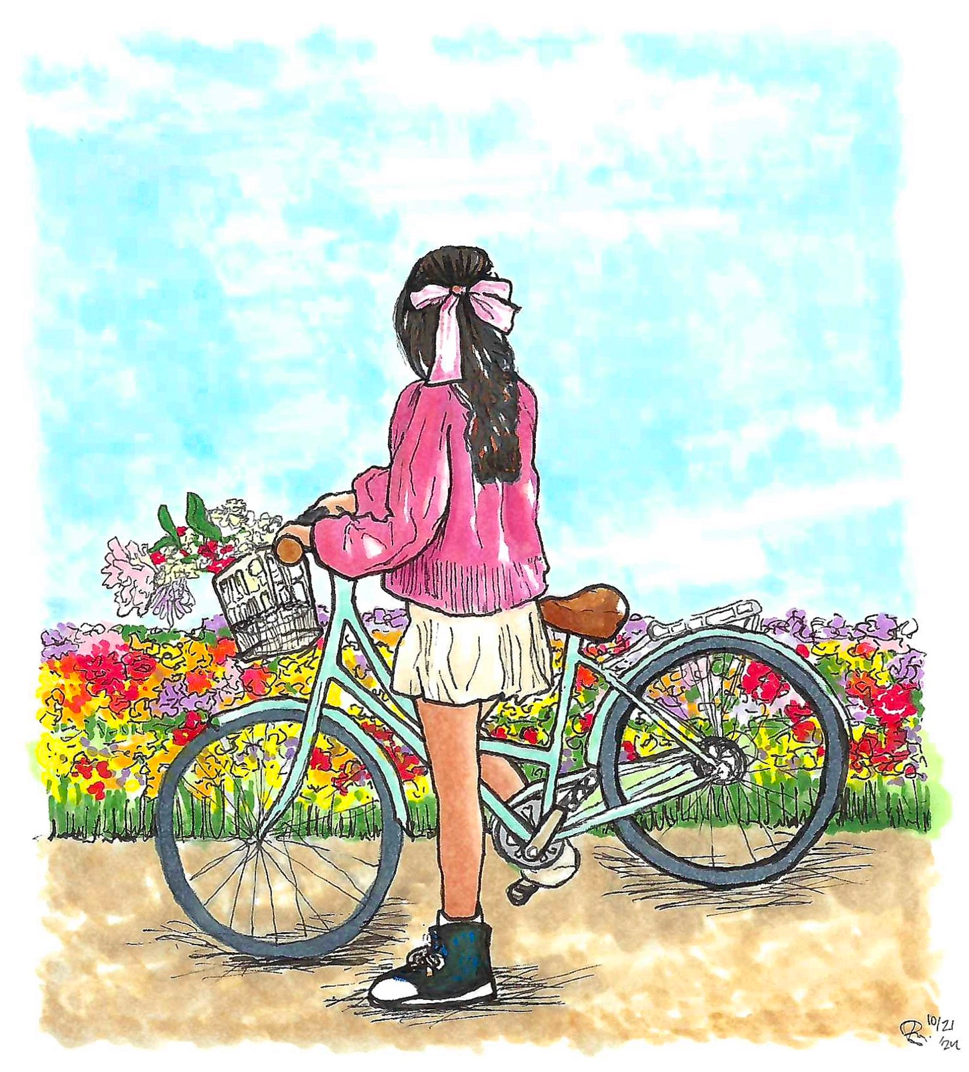 copic marker & ink, sketch paper, 5.5×8.5in