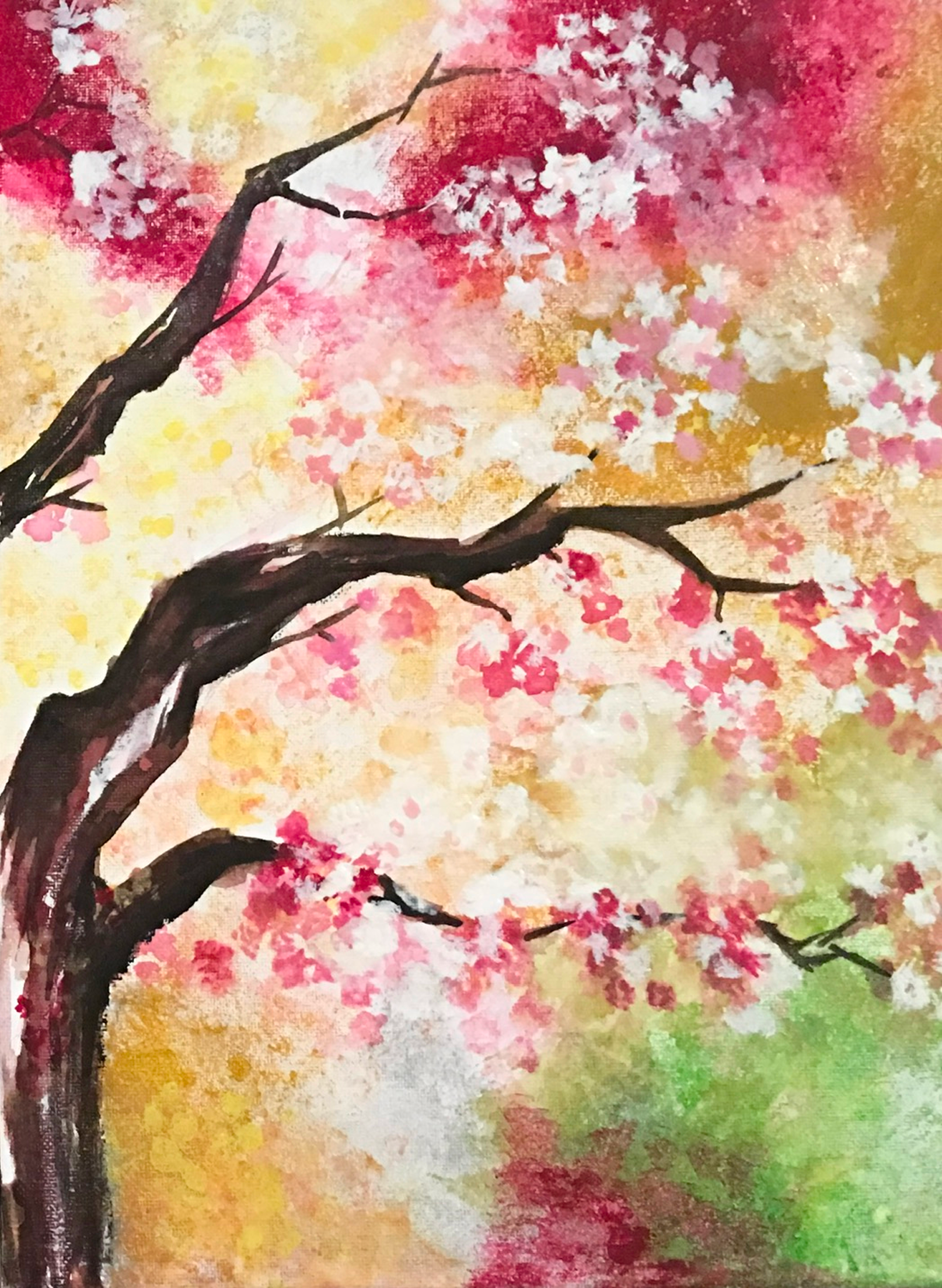 gouache, canvas, 9×12in