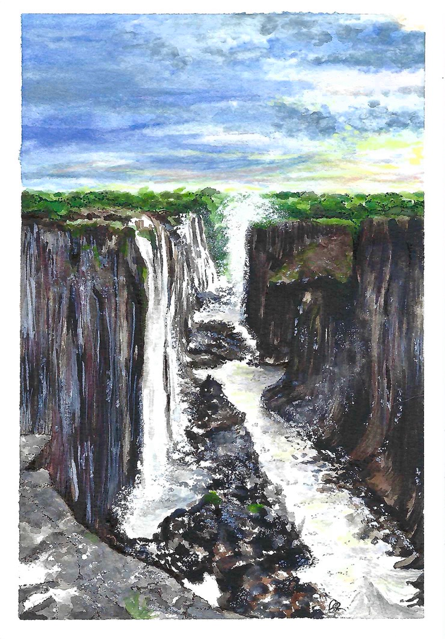 watercolor, watercolor paper, 5×7in