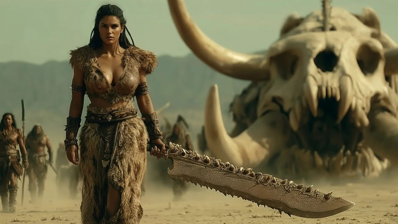 Barbarian AI music video with epic fantasy warriors, war drums and cinematic battle scenes on AIMTV