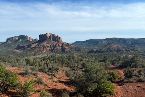 Red rock landscape symbolizing healing, clarity, and body reset through fasting.