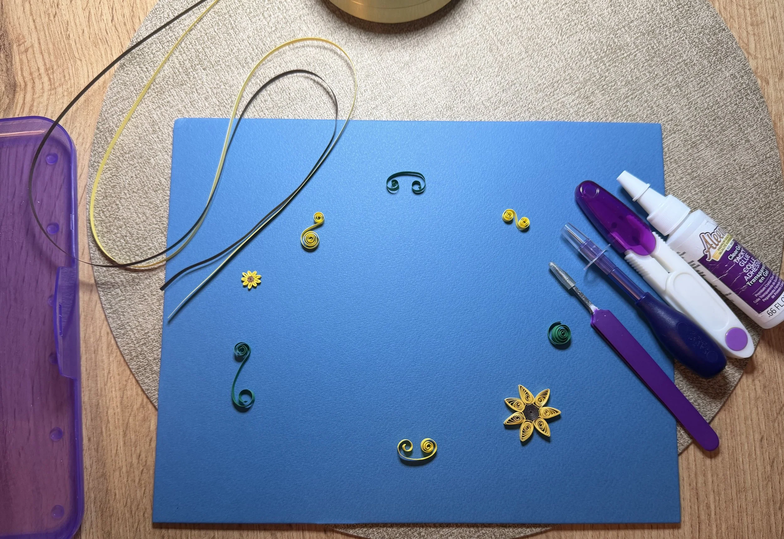 Quilled Sunflower Piece on Prop Board.jpg