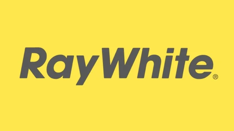 Ray White logo with black text on a yellow background.