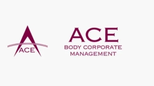 Logo of ACE Body Corporate Management with a stylized 'A' and company name.