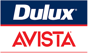 Dulux and Avista logos on a dark blue background.