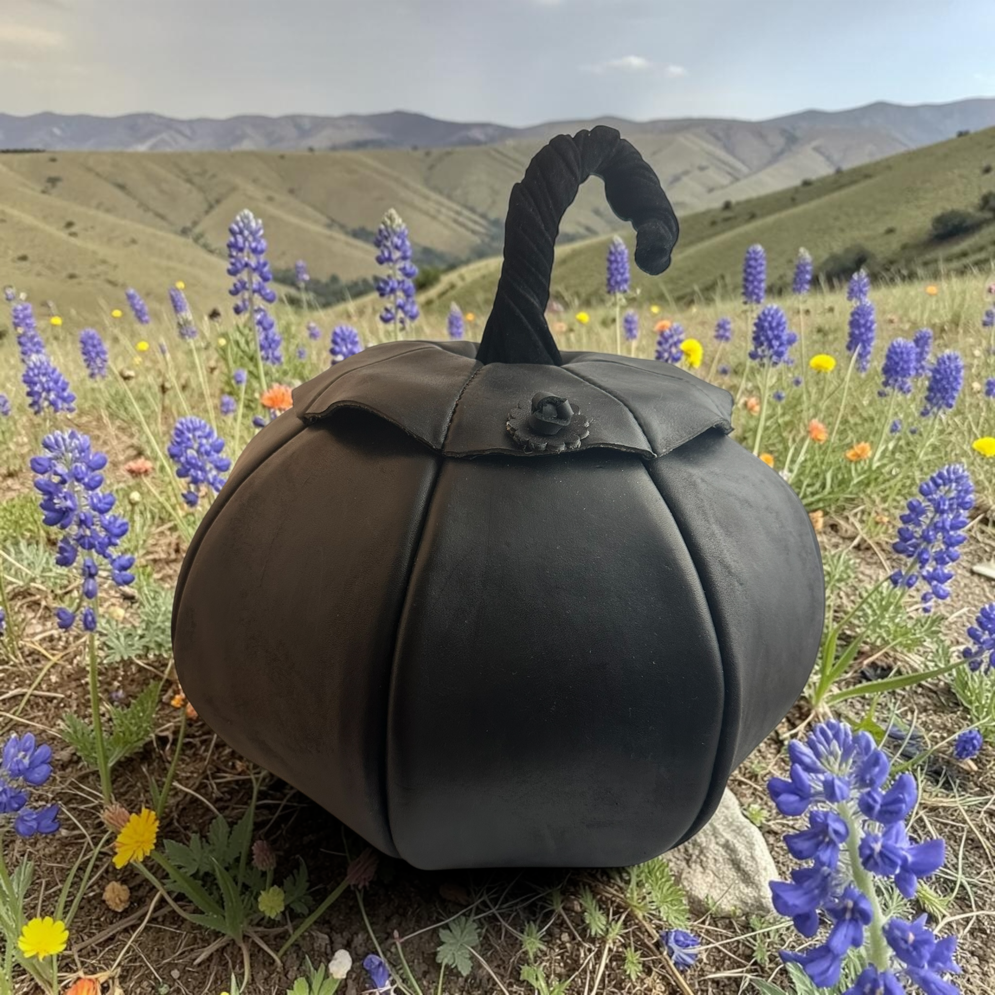 Belle back view Western Texas wildflowers.png