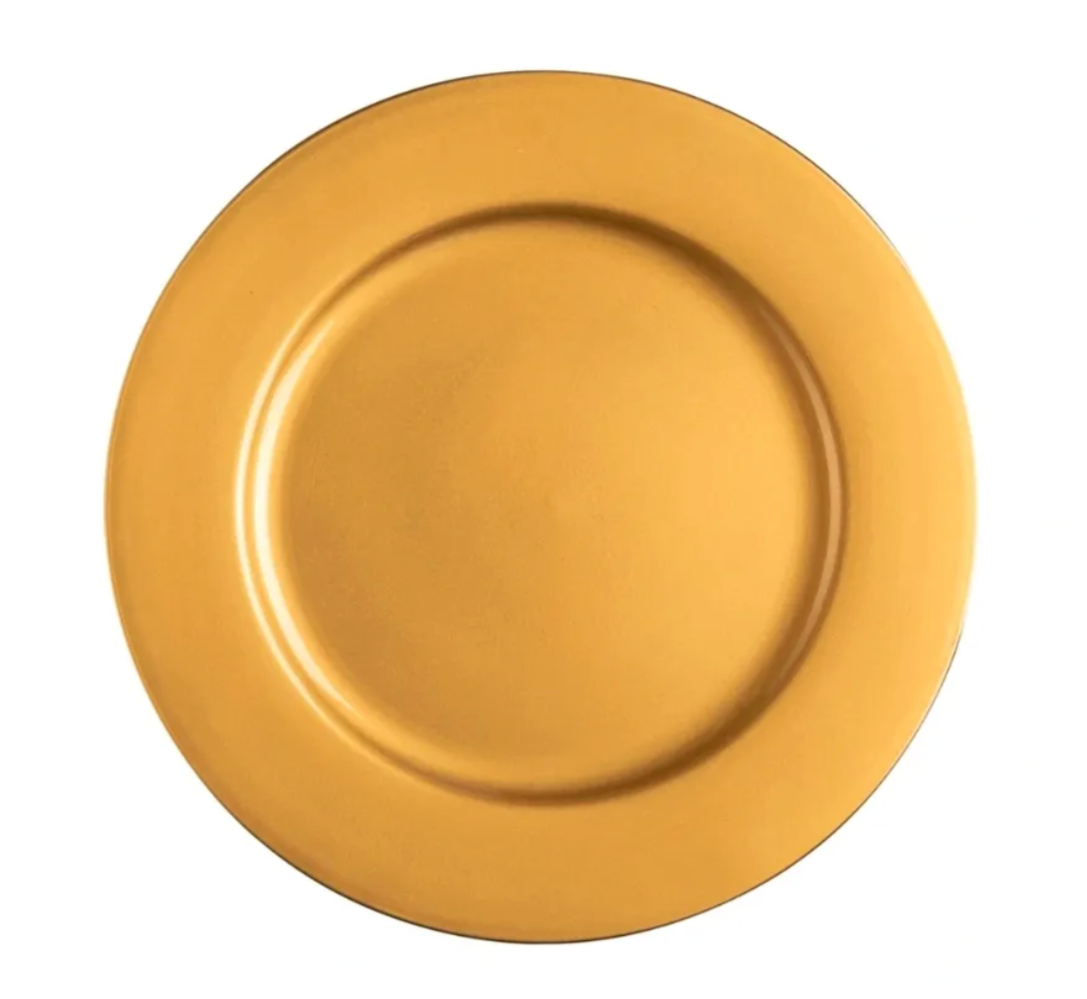 Gold Elegance Charger Plate