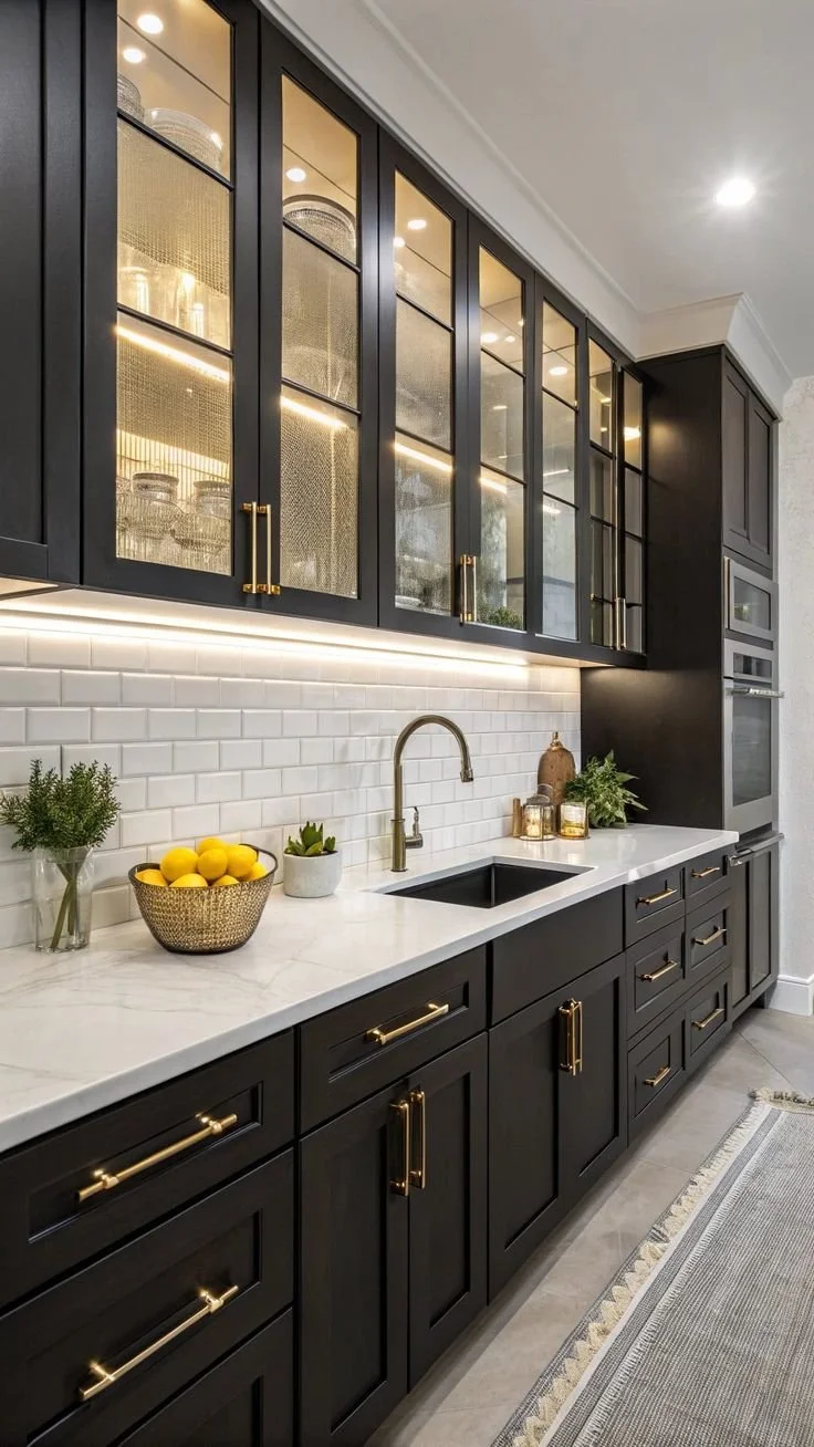 22 Inspiring Black Kitchen Cabinet Designs.jpg