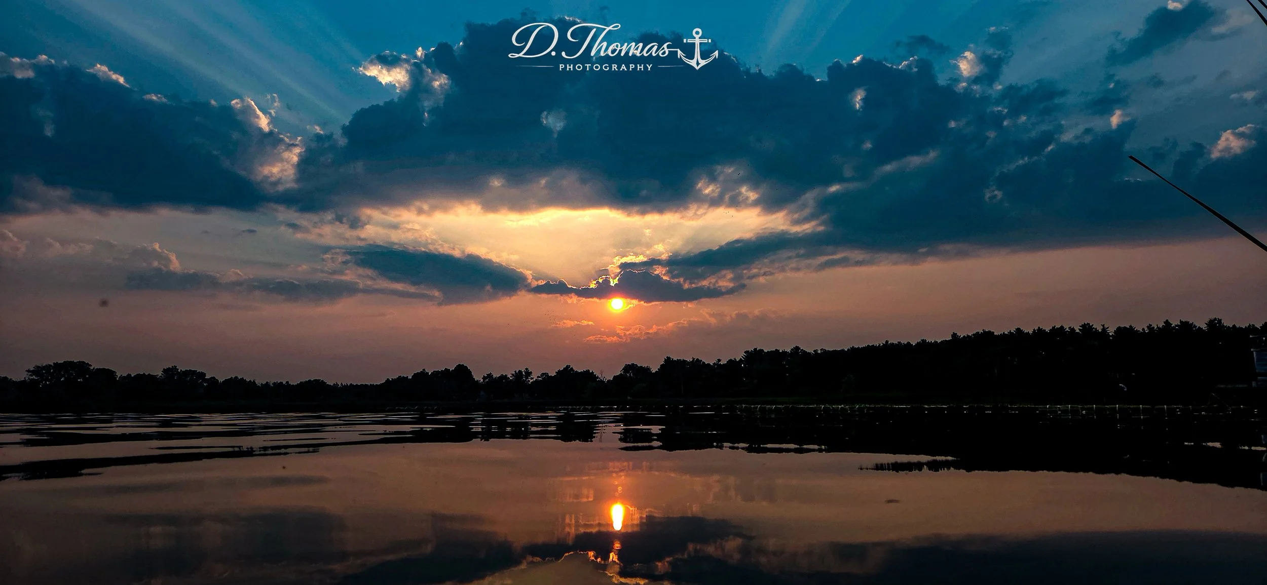Sunset over water