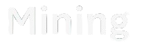 Text that reads 'Mining' in white font on a dark background