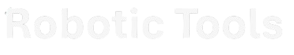 Text reading 'Robotic Tools' on a black background