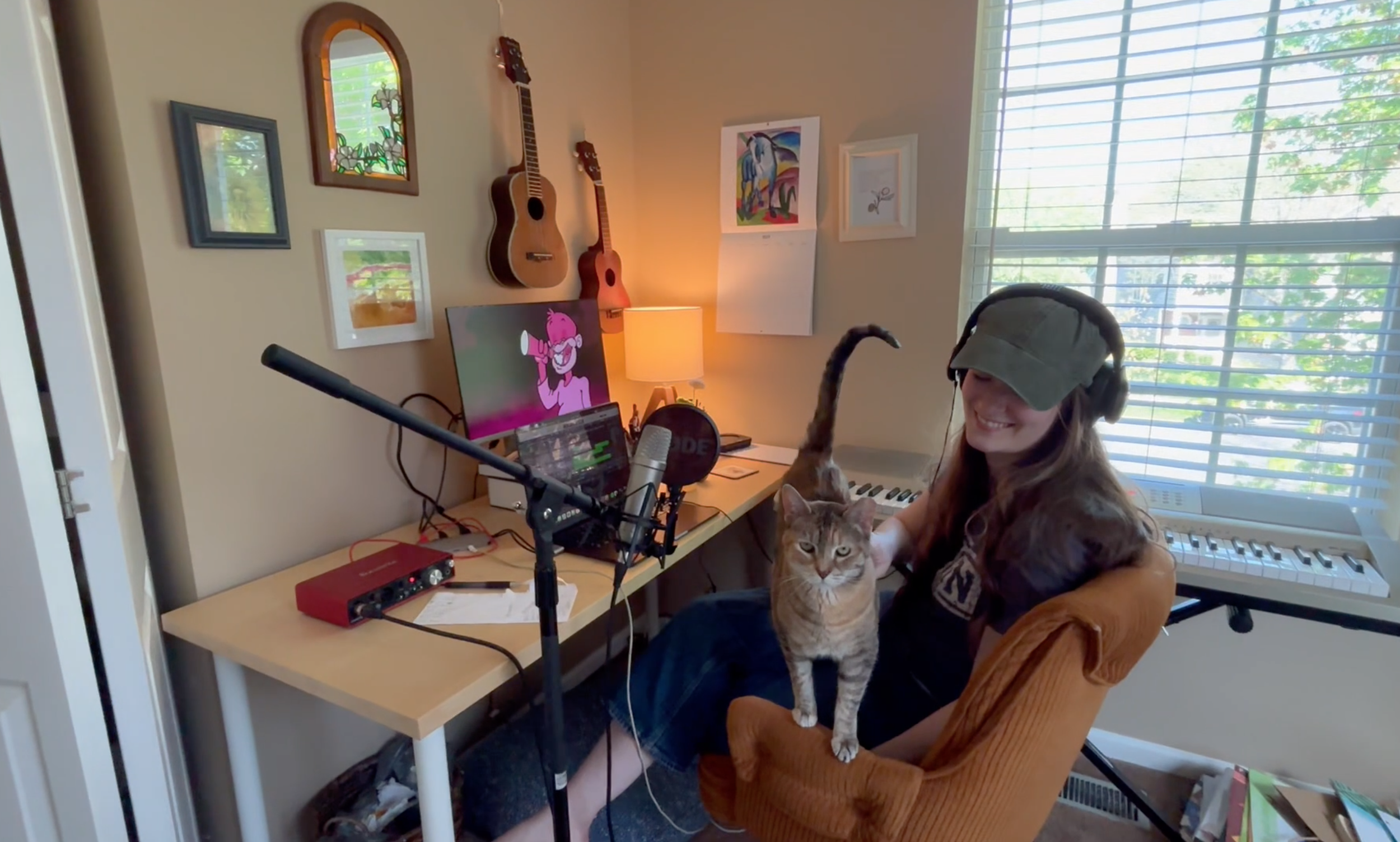 Music recording with cat.png