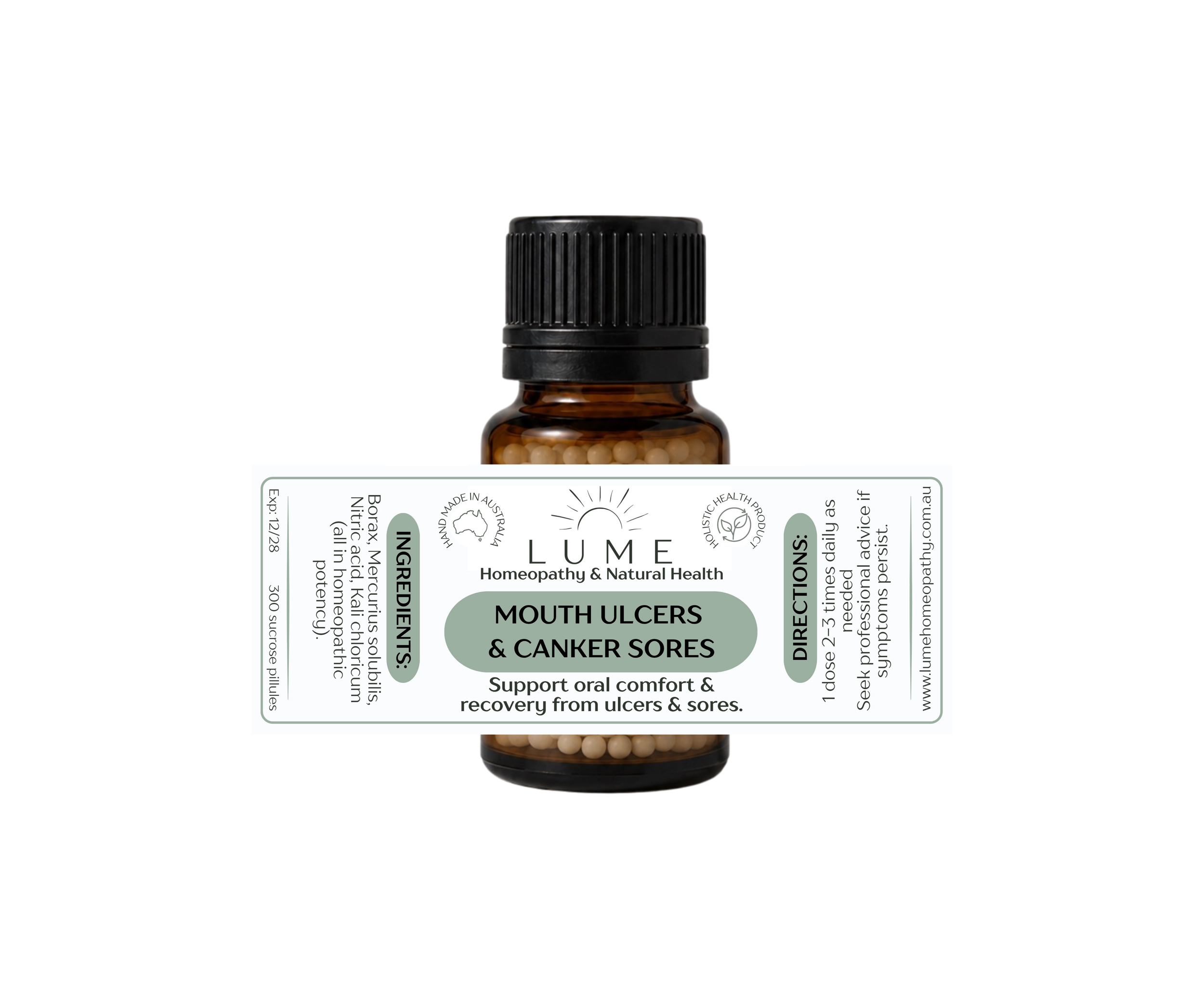 Mouth Ulcers & canker sores Homeopathic Remedy LUME.png