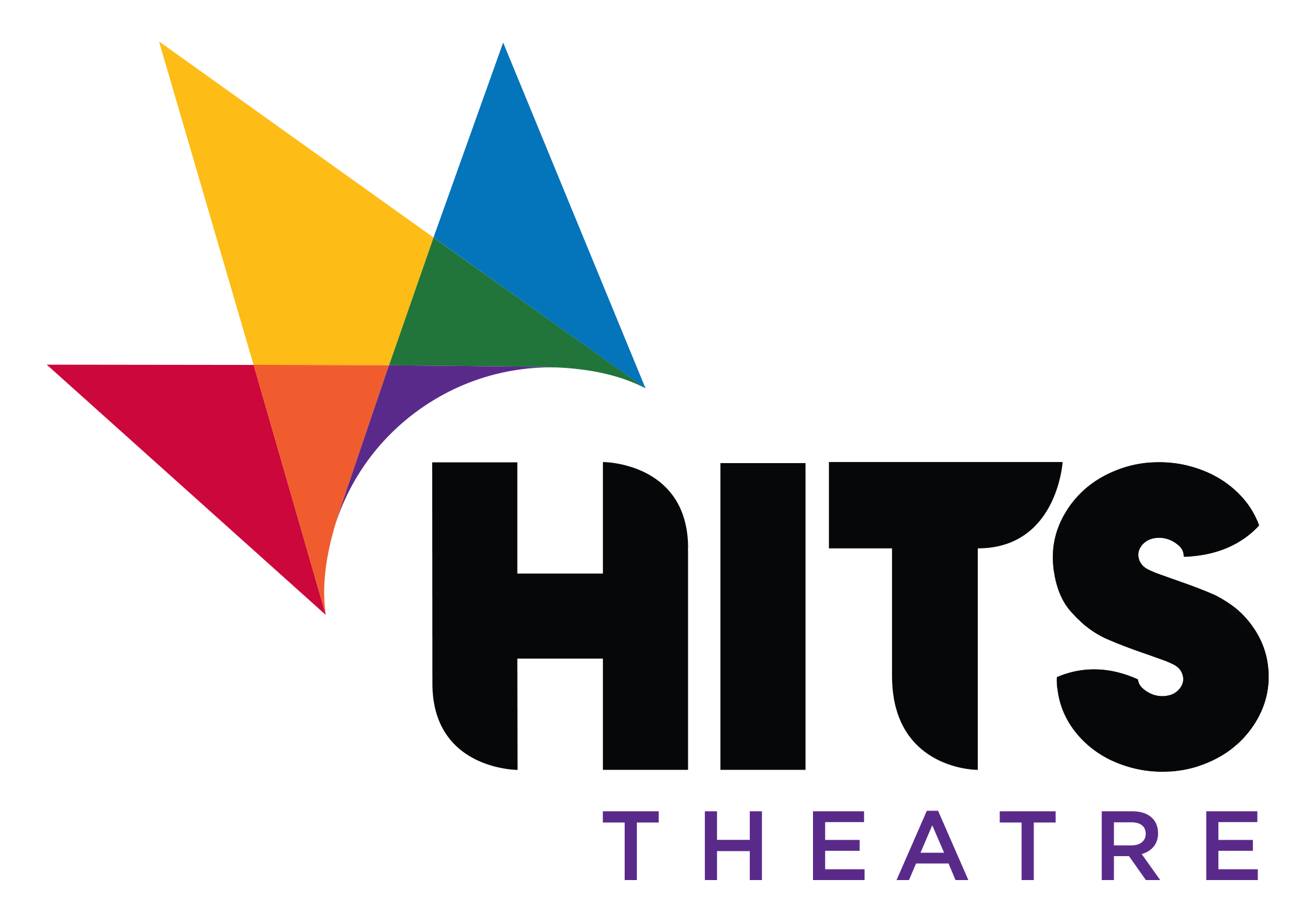 Logo of HITS Theatre with a colorful abstract star and the text 'HITS Theatre.