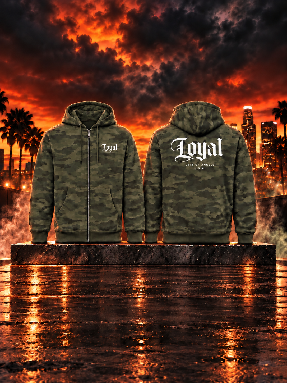 Loyal Camo Zip-up Hoodie