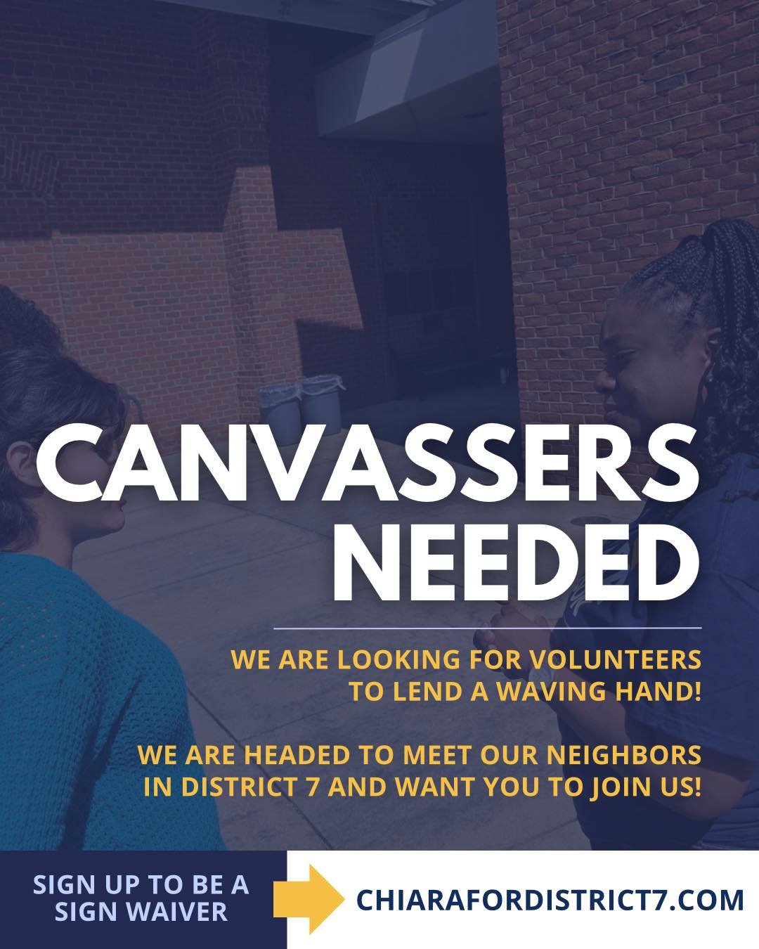 District 7 deserves transparent leadership, responsible development, and a community-first approach.

We&rsquo;re knocking doors and talking to neighbors to make sure every voice is heard.

Join us on the ground.
Sign up to canvass and help move Dist