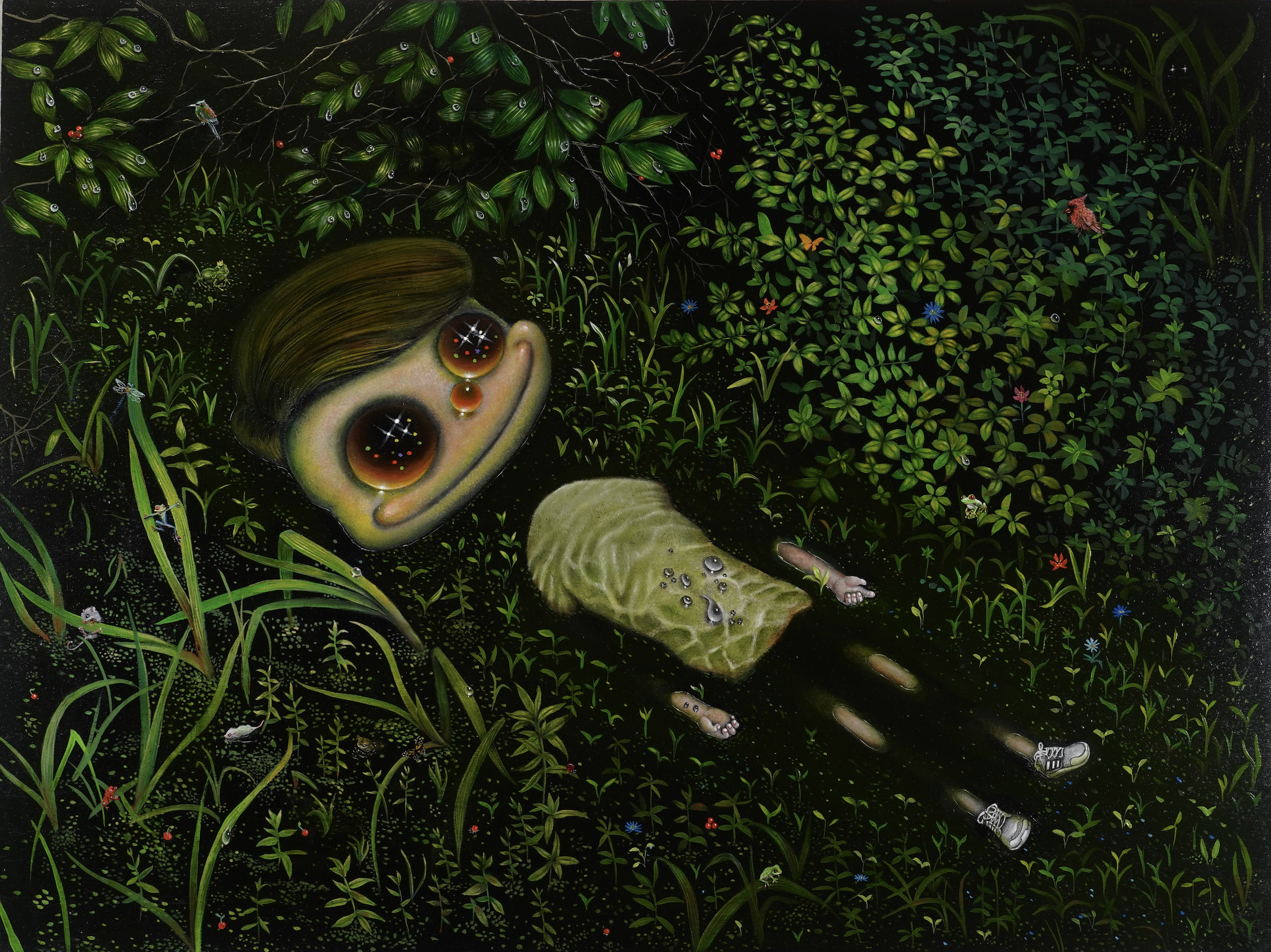 Let it be, 
Oil on panel, 2025
Size: 18 x 24 inch