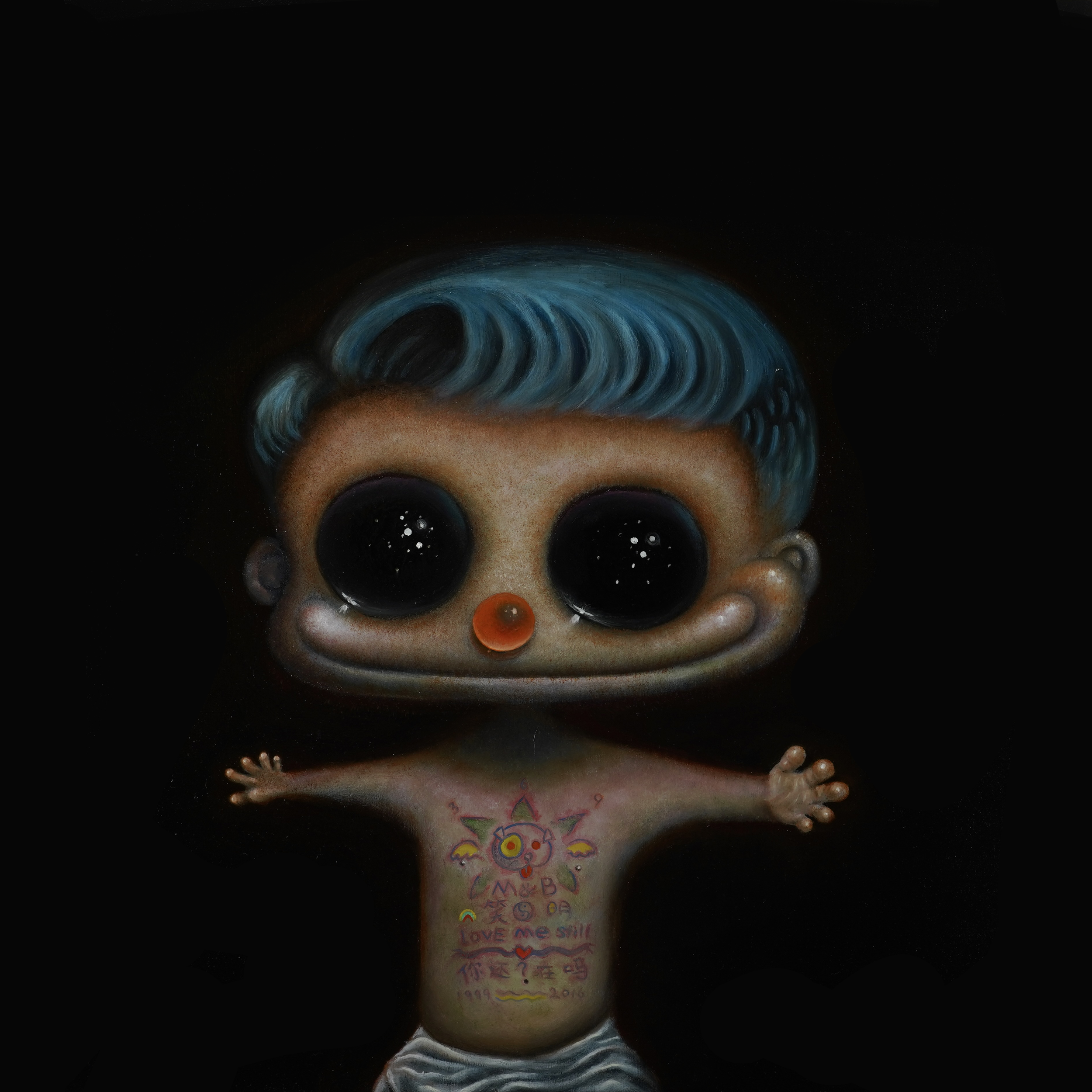                Love Me Still, 
Oil on panel, 2025
Size: 18 × 18 inch 