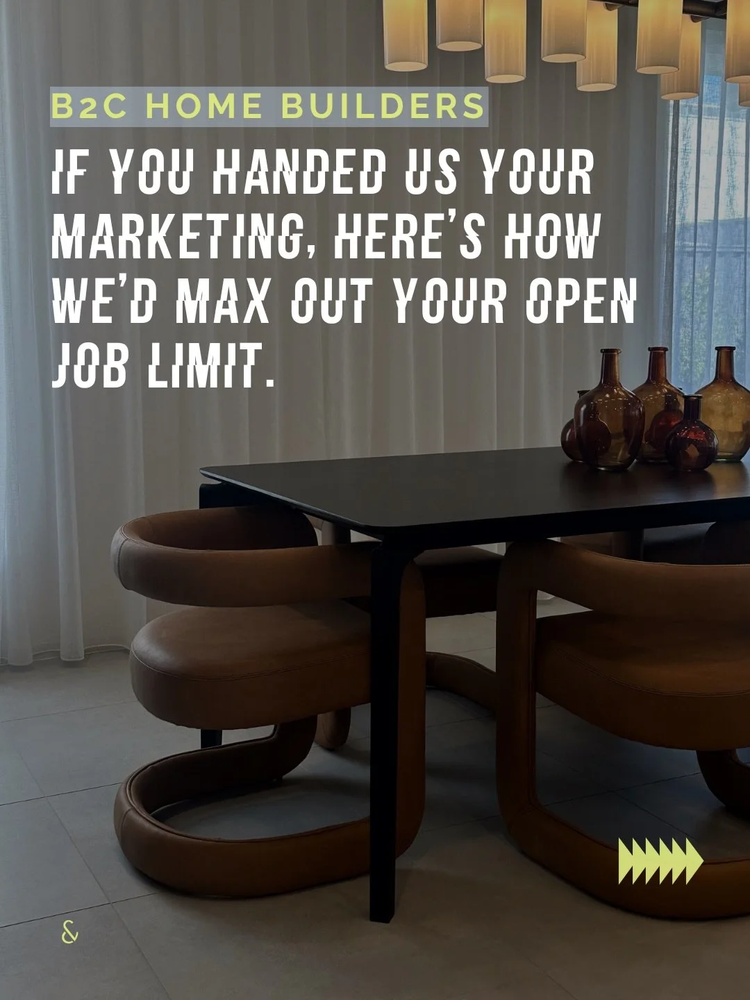 Please note I have earned the right to make HBCF jokes - IYKYK 🙃

But for real - here&rsquo;s a &lsquo;what we&rsquo;d do if you asked us to handle your marketing&rsquo; - B2C home builder edition. 

We&rsquo;d get your finished builds shot properly