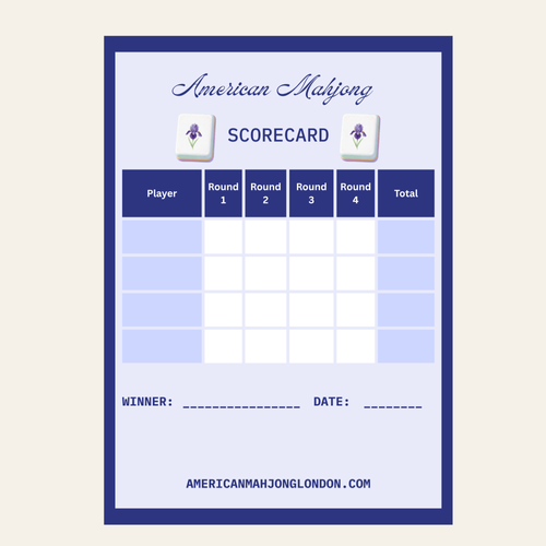 American Mahjong Scorecard