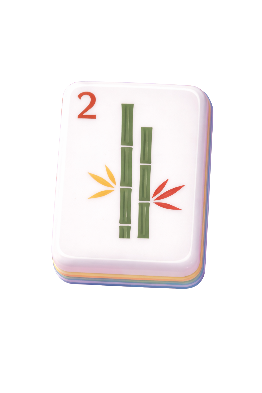 2 Bam tile from an American Mahjong set — used in private Mahjong lessons in London