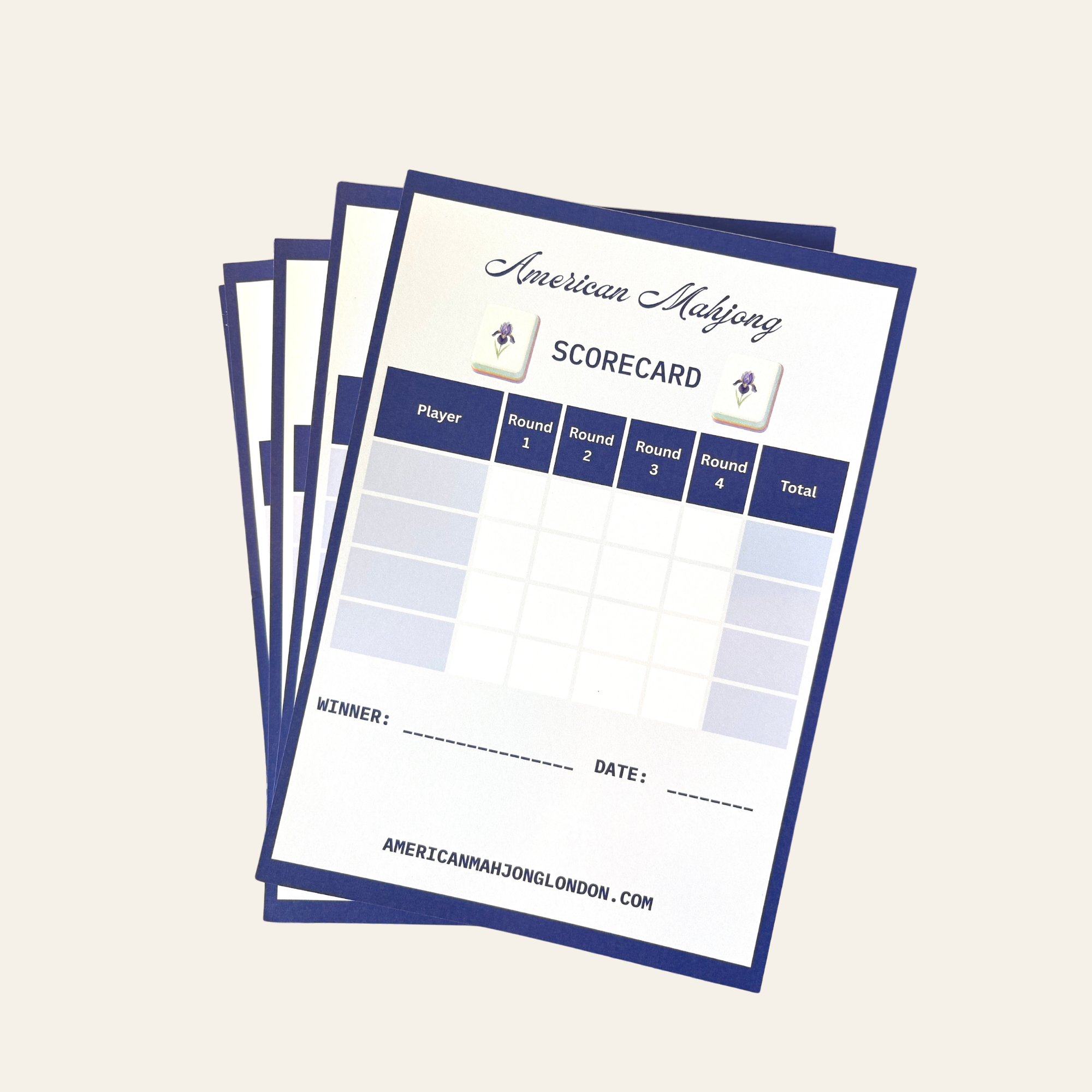 American Mahjong Scorecard Notepad (A5 x 50 Pages)