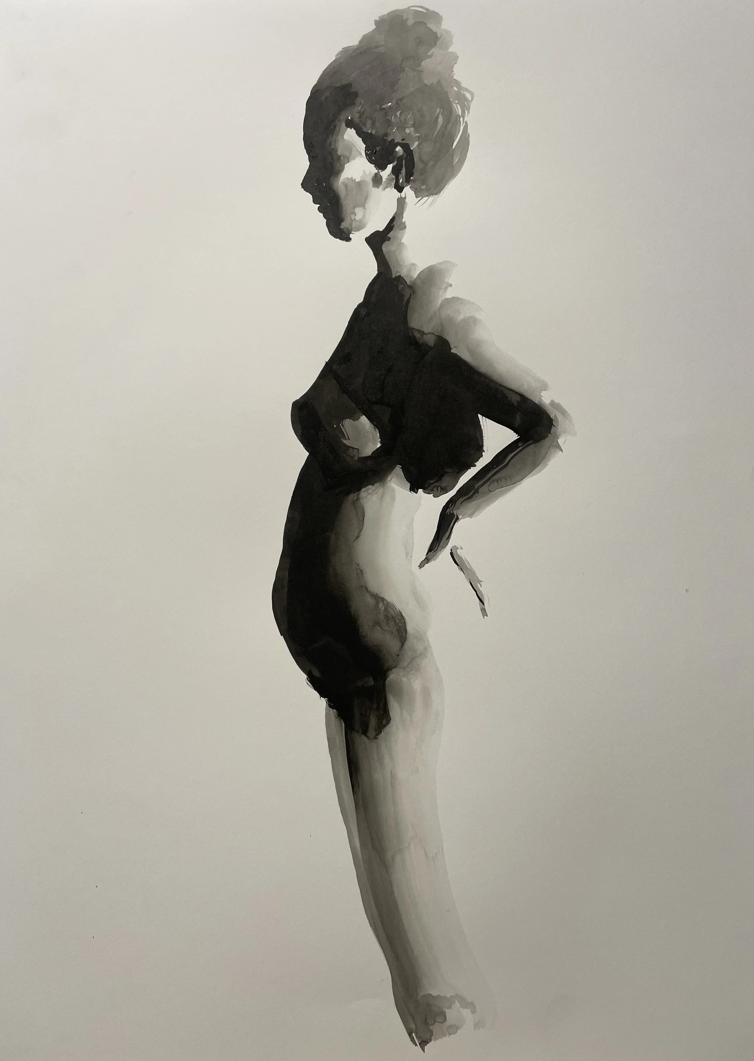 Pregnant Figure side view
