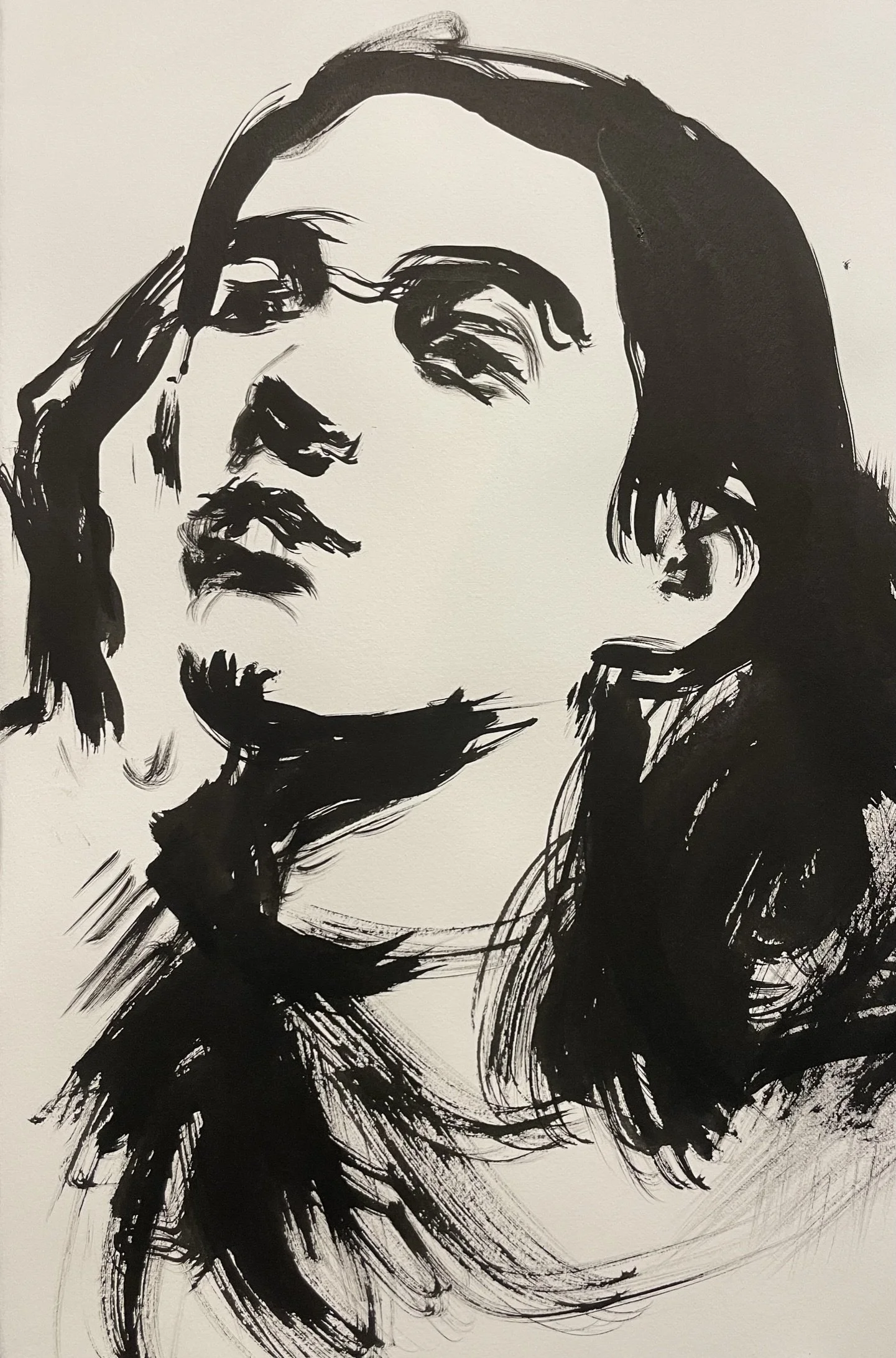May Portrait (Ink Study) haddar macdasi
