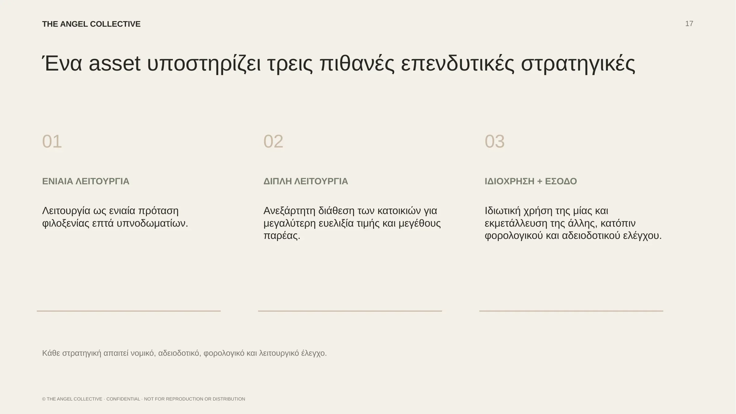 Πιθανές επιλογές απόκτησης και αξιοποίησης του οικιστικού συγκροτήματος στο Αγάρι.
