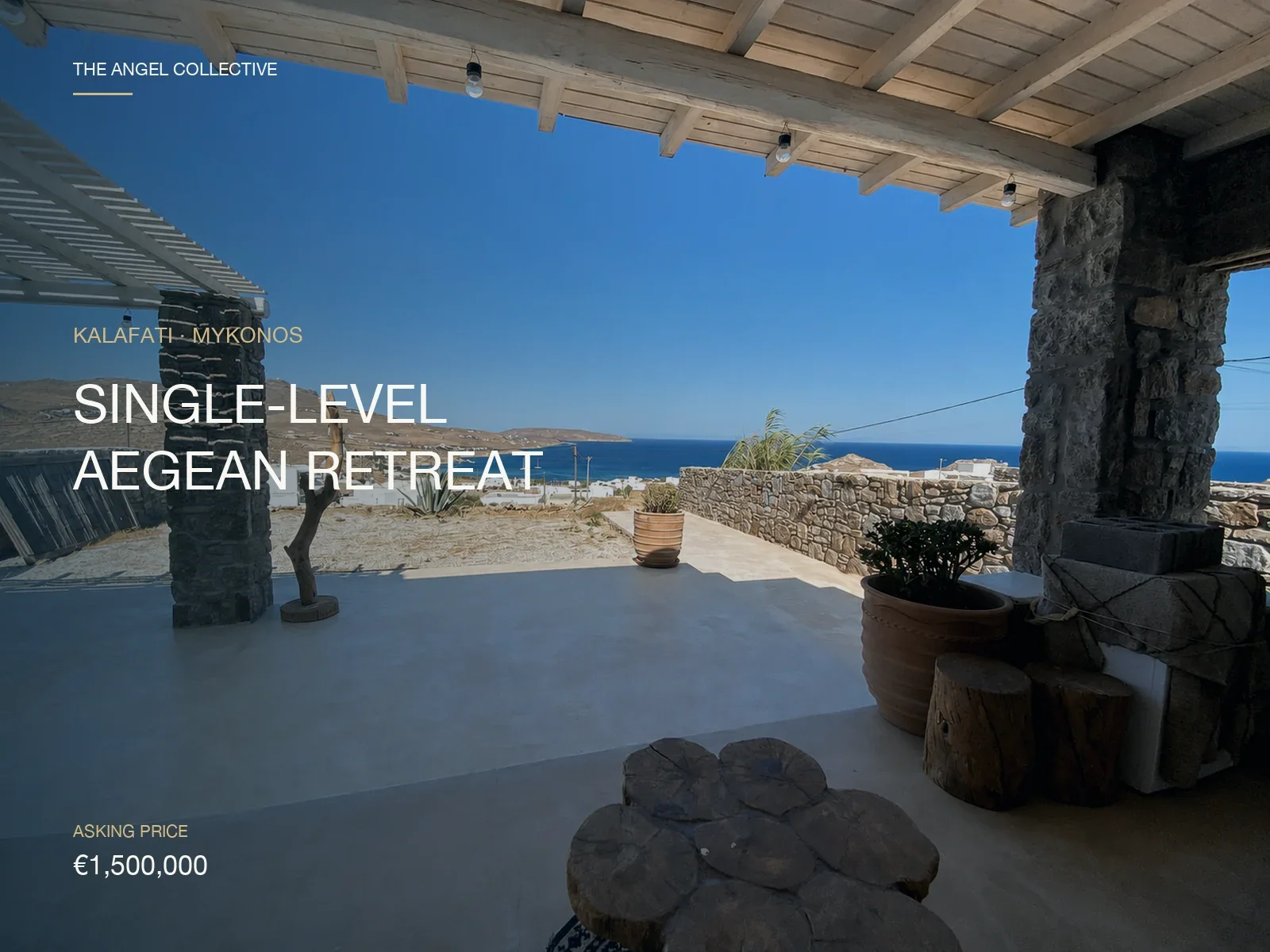 kalafati single level aegean retreat
