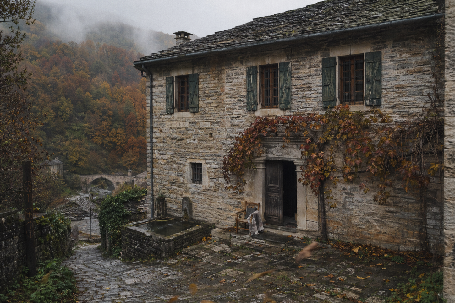 Traditional stone mansion for sale in Zagori, Greece — UNESCO World Heritage Cultural Landscape