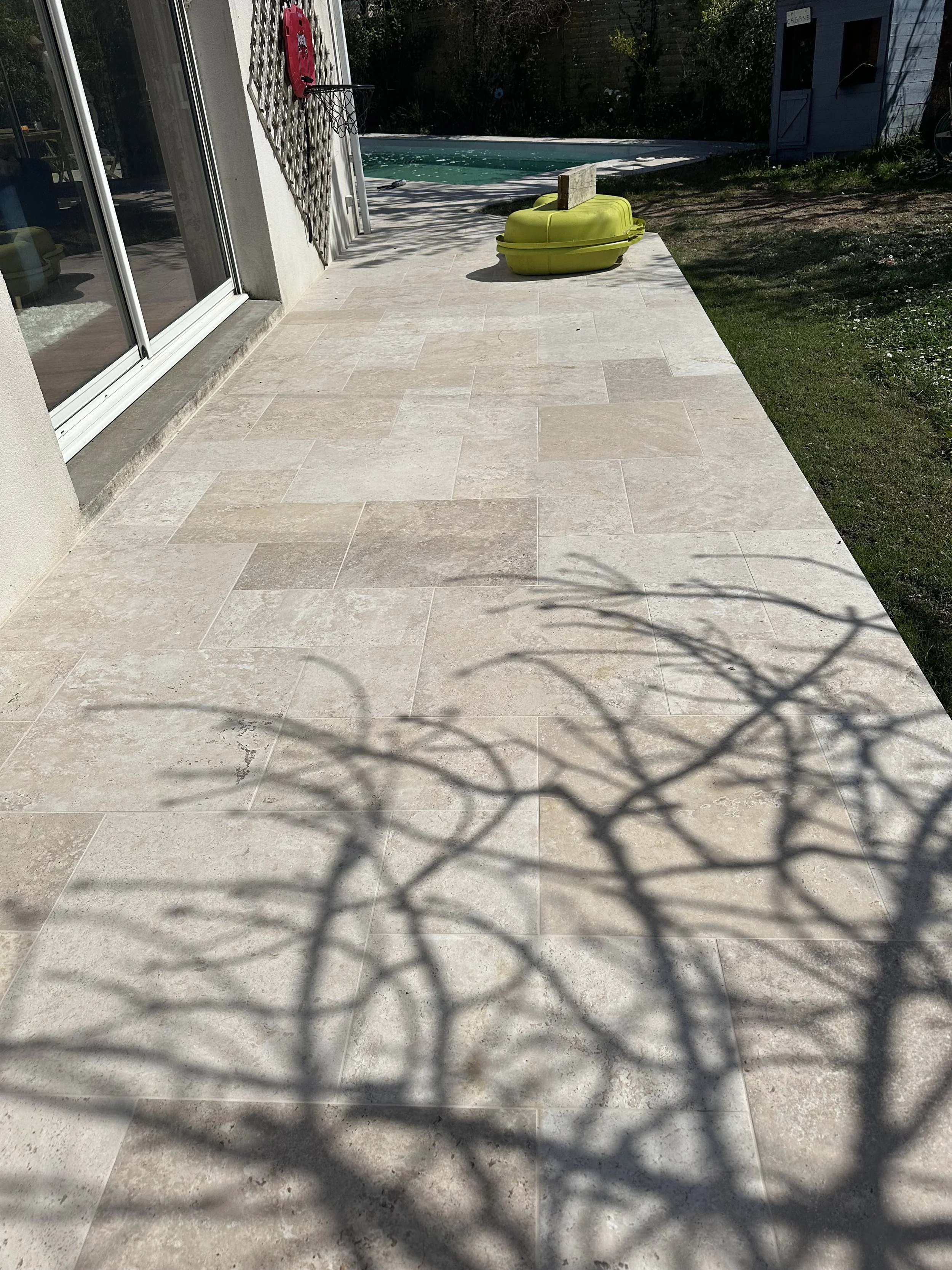 Terrasse béton - pose de carrelage - terrasse sur plots