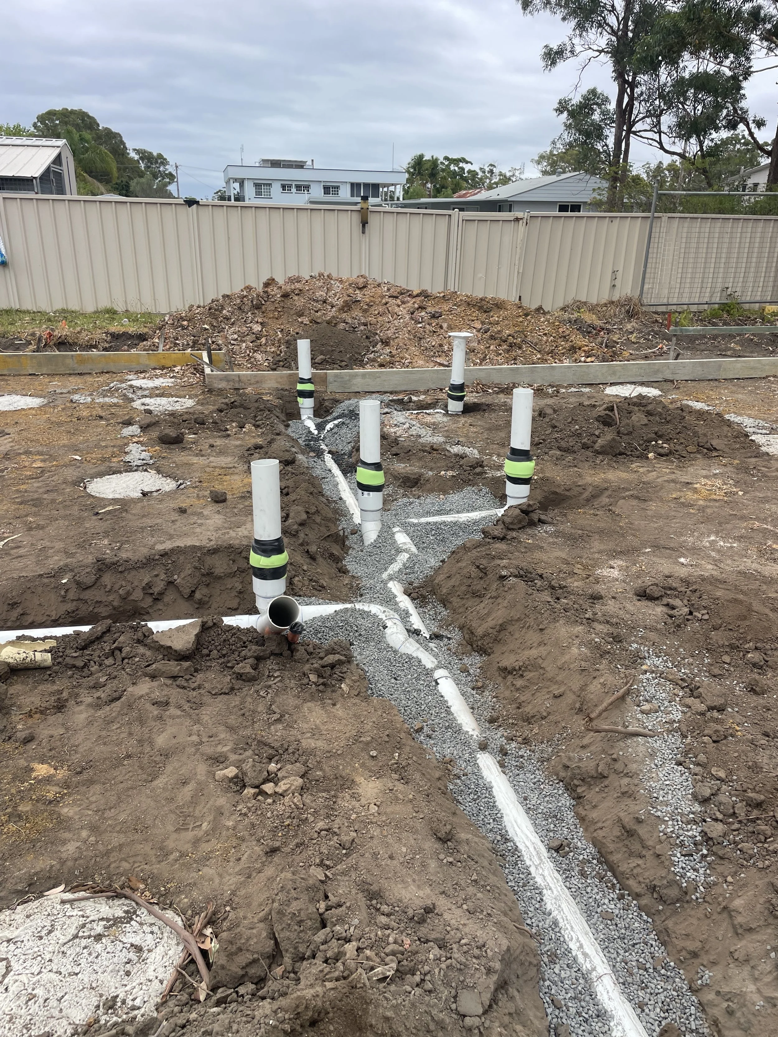 Internal Sewer drainage with expansion joints through slab