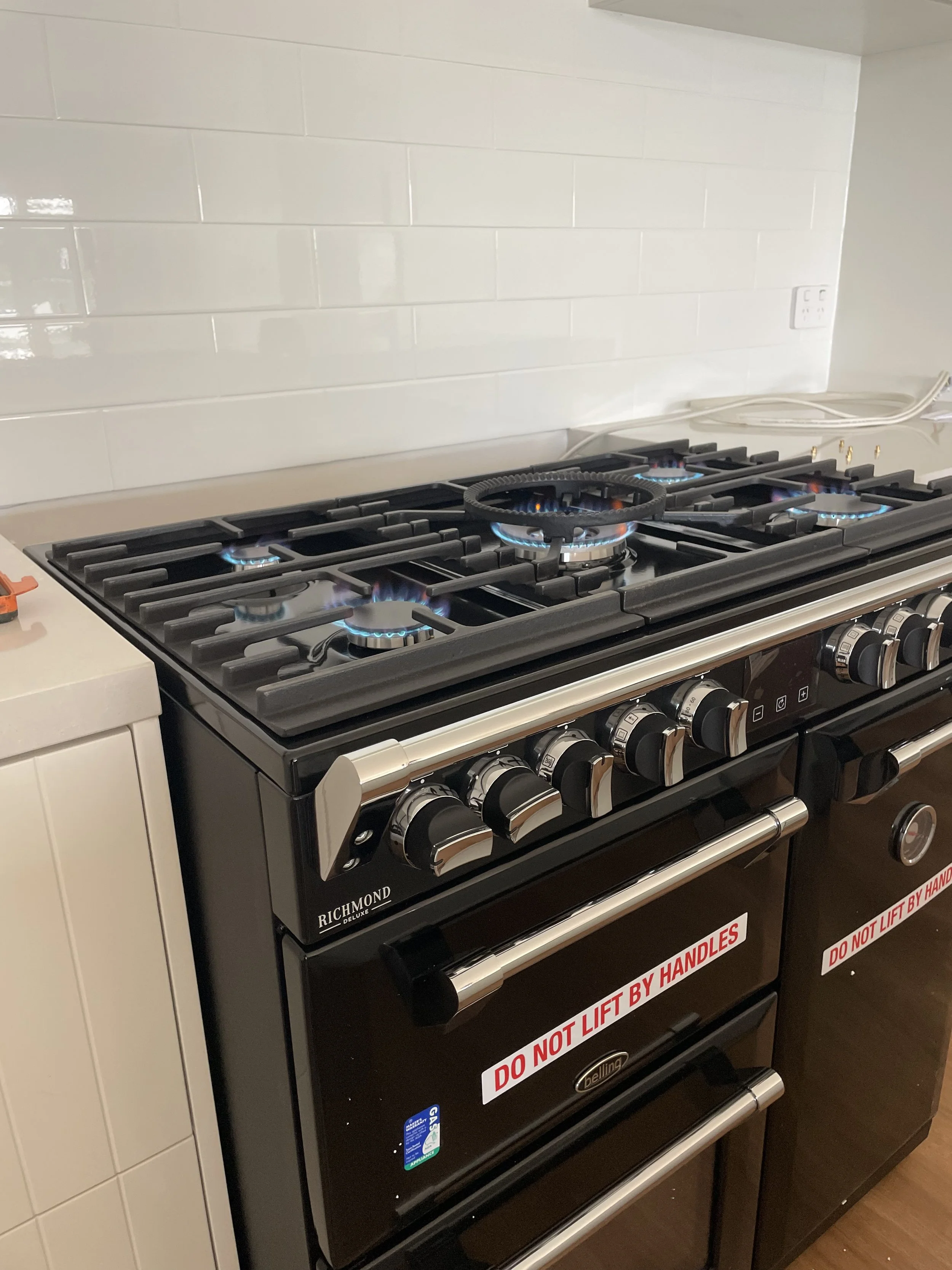Installation of gas Oven