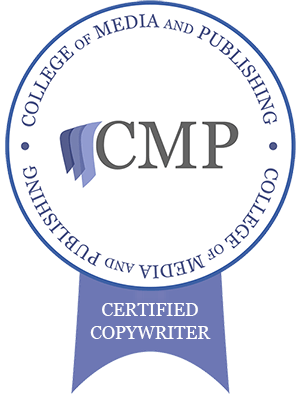 The College of Media and Publishing's charter mark for certified copywriters