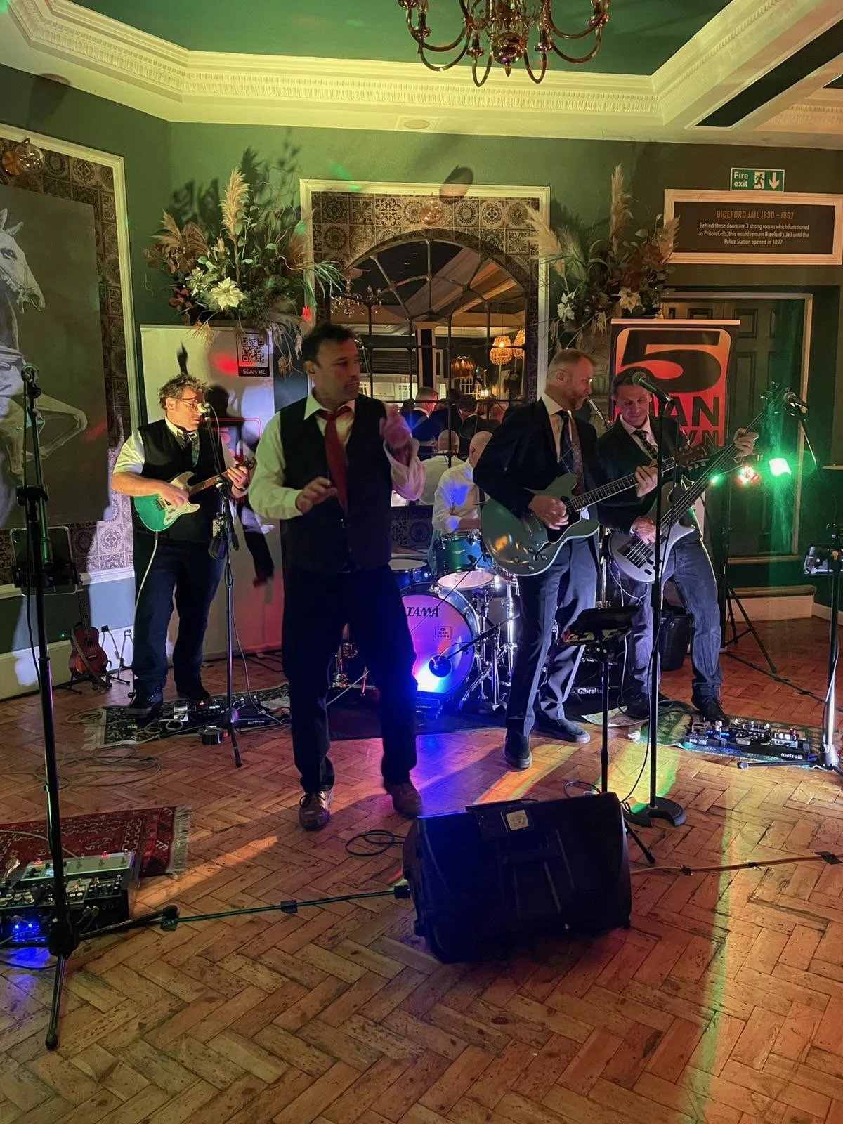 5 Man Down playing songs at a wedding