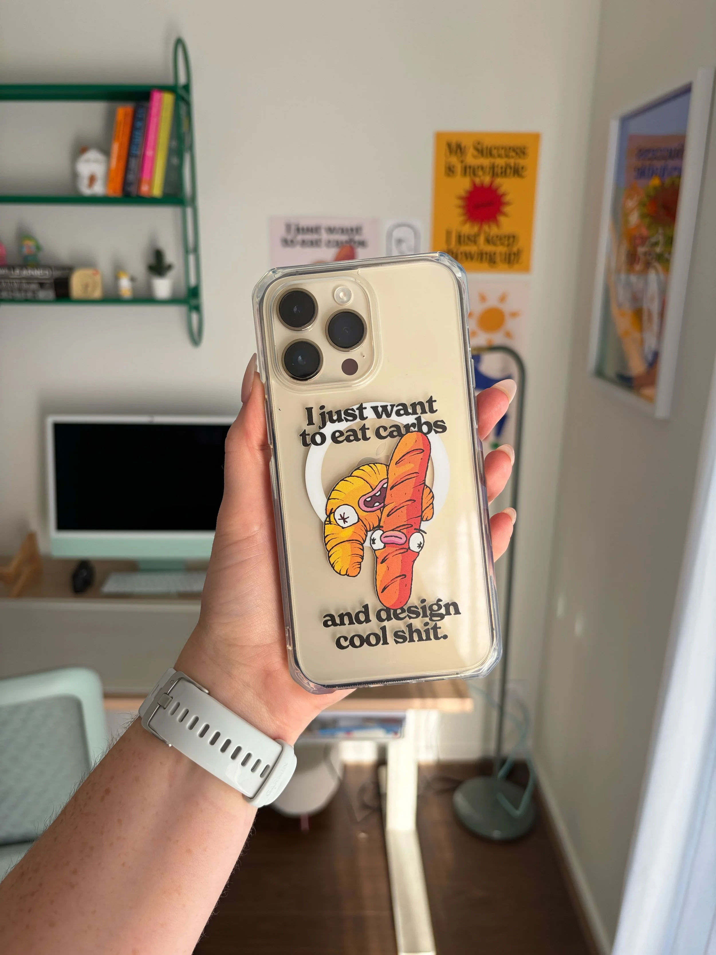Eat Carbs, Design Sh*t Phone Case