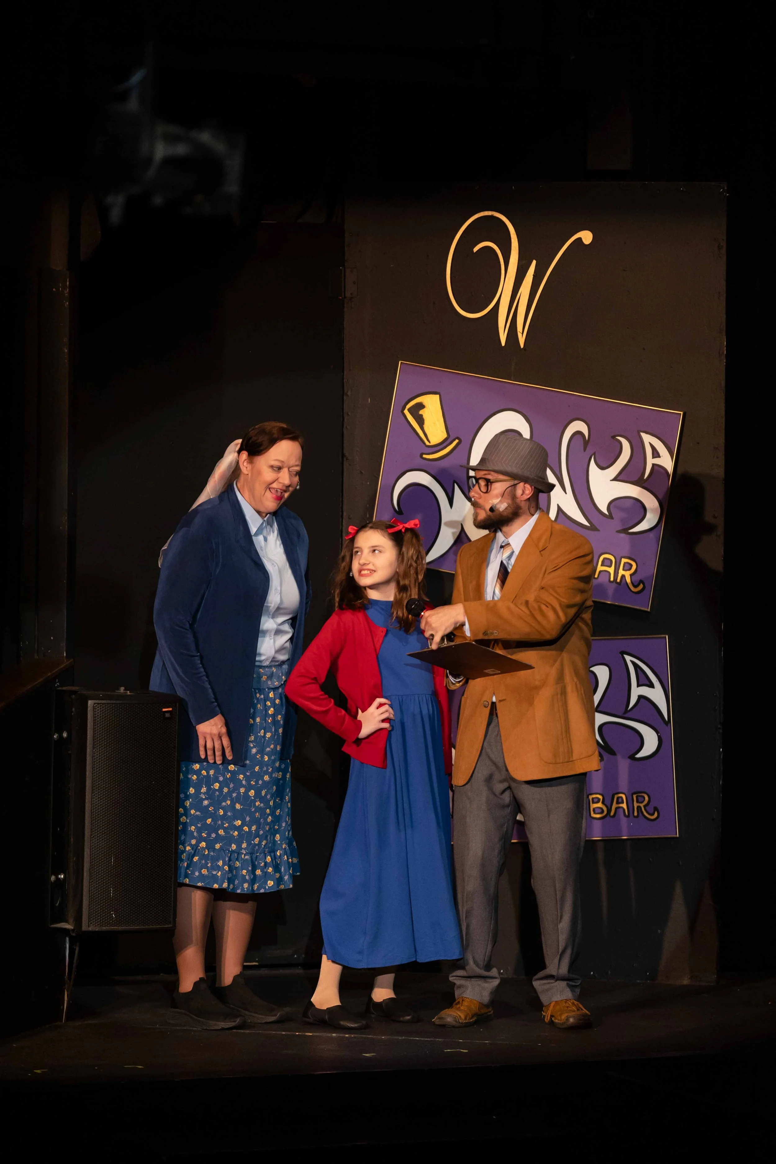 A scene from Gratiot County Players community production of Willy Wonka.