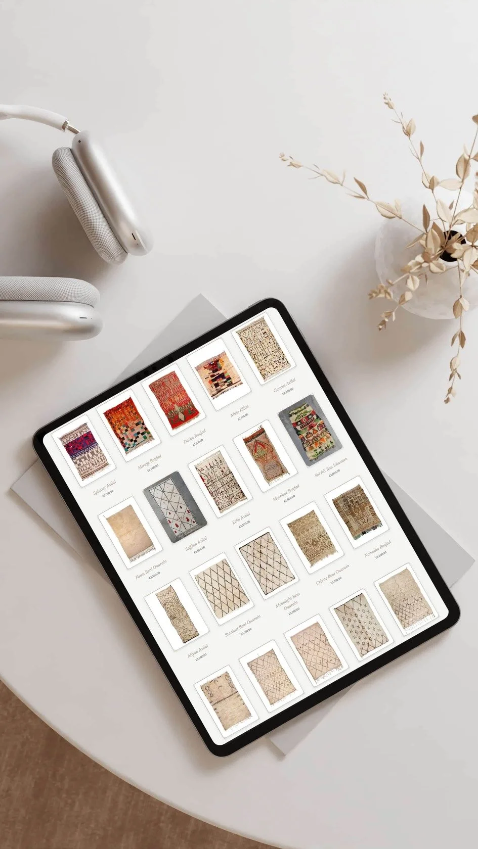 Squarespace luxury website design for a Home & Lifestyle / Luxury Handcrafted Goods brand.