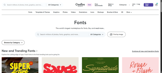 Creative Market premium font bundles for unique, SEO-friendly Squarespace website branding.
