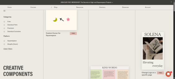 SquareStylist Squarespace design enhancement tools for custom layouts and brand styling.
