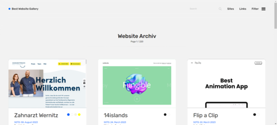 Curated collection of modern, creative website designs from top designers in Best Website Galleries