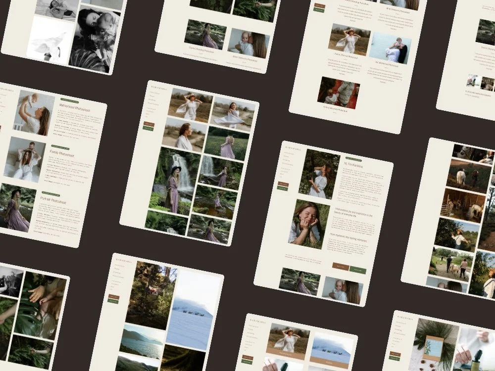 Strona fotografa lifestyle z storytellingiem, galeriami i konwersją klientów